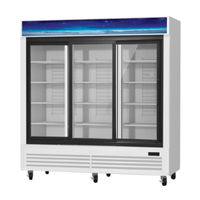Blue Air BGM69SLW-HC 61 Cu. Ft. Three Sliding Glass Door Refrigerated Merchandiser