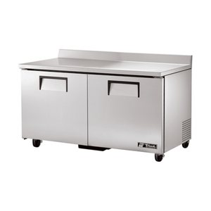 True Refrigeration TWT-60-HC 60-Inch Stainless Steel Worktop Refrigerator with Solid Doors