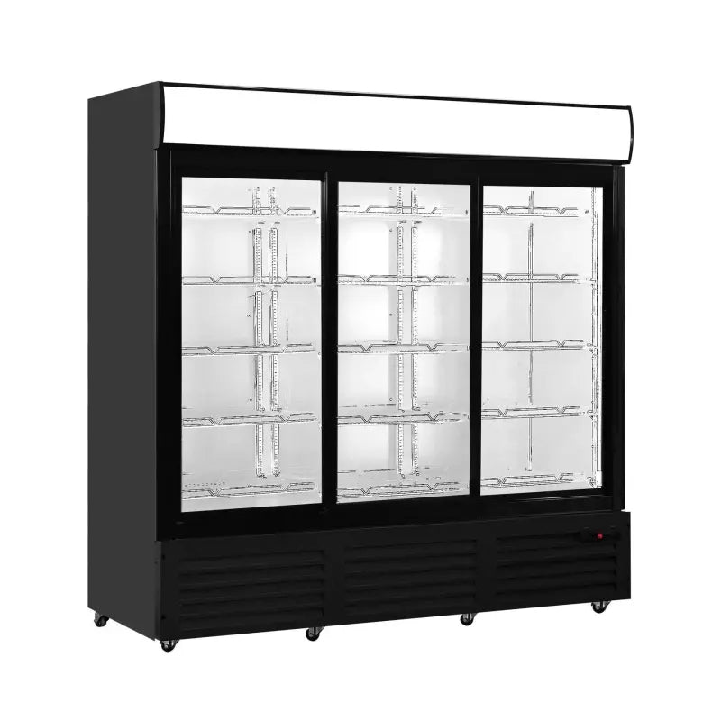 KXG-1985S Three Sliding Glass Door Refrigerator - 78" Width