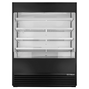 True TOAM-60-HC~NSL01 60-Inch Black Open-Air Refrigerated Display Cooler