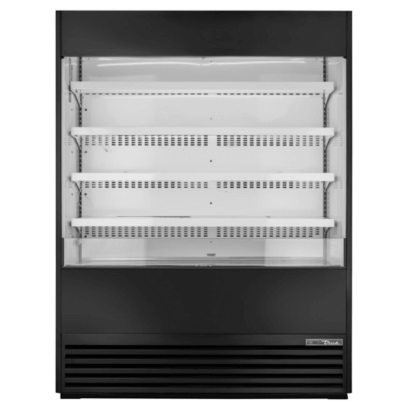 True TOAM-60-HC~NSL01 60-Inch Black Open-Air Refrigerated Display Cooler