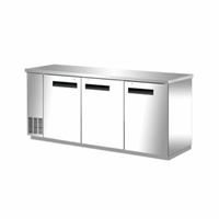 EFI CBBSDR3-72CC 72.8" Solid Door Back Bar Refrigerator, 3-Section