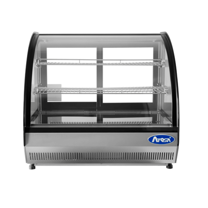 Atosa CRDC-35 27.6-Inch Curved Glass Countertop Refrigerated Merchandiser
