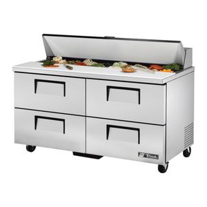 True Refrigeration TSSU-60-16D-4-HC 60-Inch 4-Drawer Sandwich and Salad Prep Station
