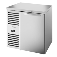 True TBR32-RISZ1-L-S-S-1 Single-Section 32-Inch Stainless Steel Refrigerated Back Bar Cabinet