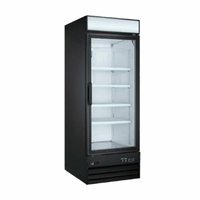 EFI F1-31GDVCX 1-Section 22.9 Cu. Ft. Black Glass Door Display Freezer