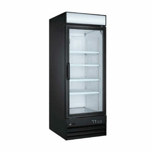 EFI F1-31GDVCX 1-Section 22.9 Cu. Ft. Black Glass Door Display Freezer