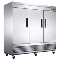 New Air NSR-182-H 64.8 cu. ft. Three-Door Solid Reach-In Refrigerator - 82.63"