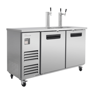 Blue Air BLKC69-3S-HC 69-Inch Commercial Kegerator with Dual Towers