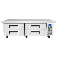 Atosa MGF8453GR 72.5-Inch Refrigerated Equipment Stand and Chef Base