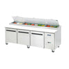 Arctic Air APP94R Three Door Refrigerated Pizza Prep Table Arctic Air