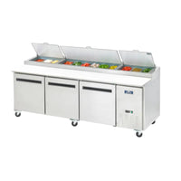 Arctic Air APP94R Three Door Refrigerated Pizza Prep Table Arctic Air