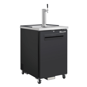 Blue Air BLKC23-1B-HC 24-1/8-Inch Single Door Commercial Keg Cooler and Draft Dispenser