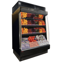 Howard-McCray SC-OP35E-4L-LB-B 51" Black Low-Base Open Produce Merchandiser