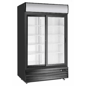 EFI C2S-45GD 42 Cu. Ft. Sliding Glass Door Display Refrigerator Merchandiser, Black