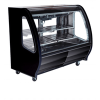Imbera DDC60B 60-Inch Black Curved Glass Refrigerated Deli Showcase