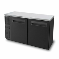 Bluenix BNB-60BT-HC 60-Inch Solid Door Narrow Back Bar Cooler