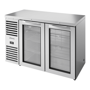 True TBR52-RISZ1-L-S-GG-1 52-Inch Outdoor-Rated Glass Door Back Bar Refrigerator