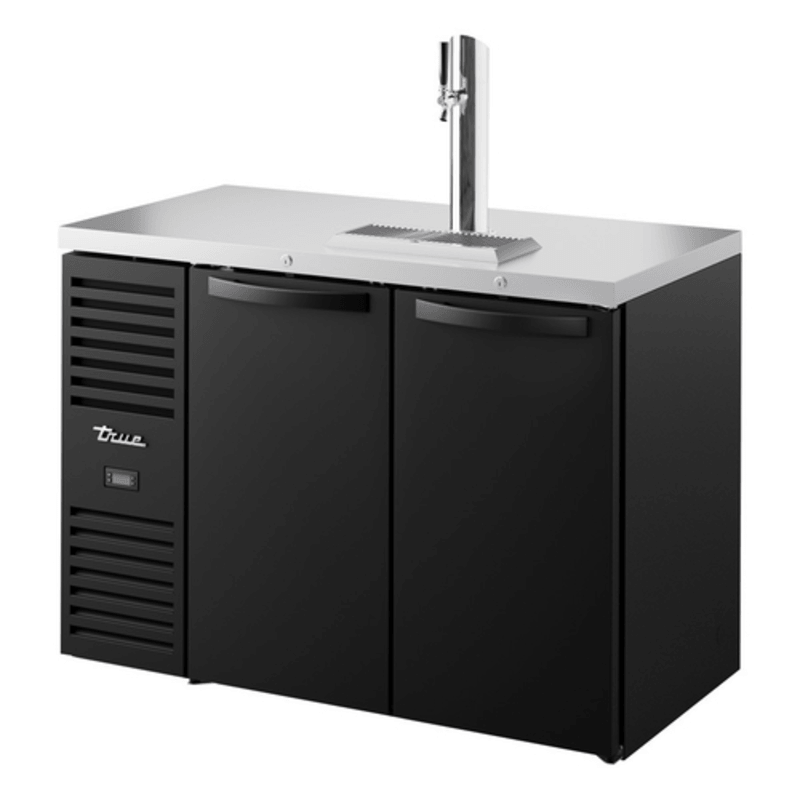 True TDR48-RISZ1-L-B-SS-1 48-Inch Black Solid Door Draft Beer Dispenser