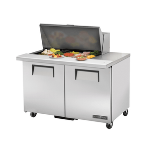 True TSSU-48-15M-B-HC 48-Inch Mega Top Sandwich and Salad Prep Refrigerator