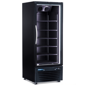 Minus Forty 22-USGF-F1-BK-BI 30" Black Display Freezer Merchandiser - 23.41 Cu. Ft.