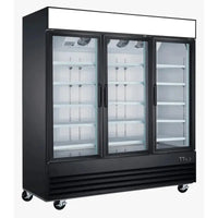 SD1.9L3-HC Three Glass Door Freezer - 79.5" Width Calgary Commercial Refrigeration